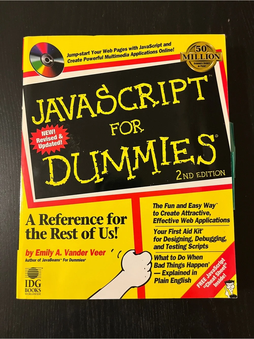 (Original $29.99) IDG Books JavaScript For Dummies 2nd Edition Book CD
